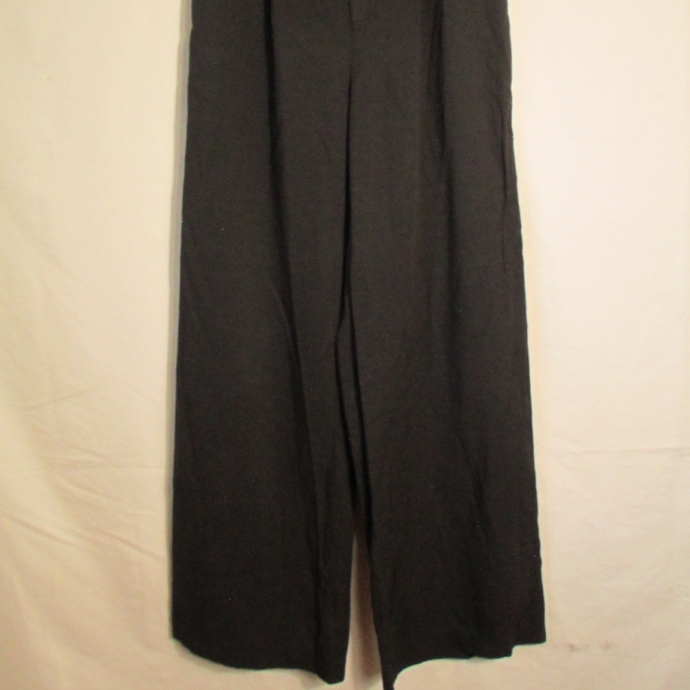 Commense Solid Black Wide Leg Pants - image 4
